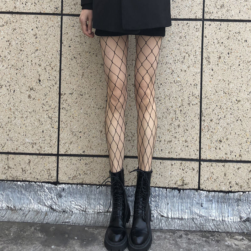 High Waist Fishnet Stockings
