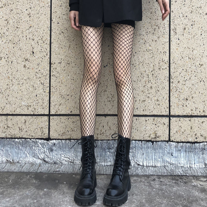 High Waist Fishnet Stockings