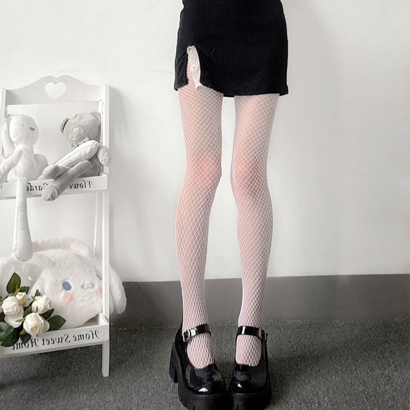 High Waist Fishnet Stockings
