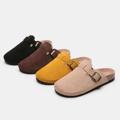 Suede Slides