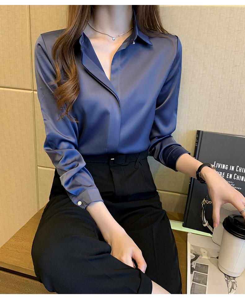 Julia's Business and Pleasure Satin Blouse