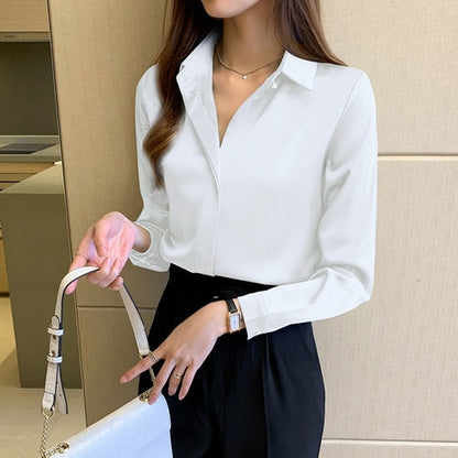 Julia's Business and Pleasure Satin Blouse